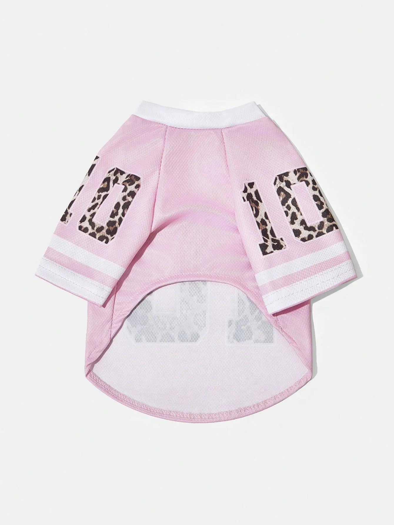 Pink Leopard Print Pet Jersey Shirt  Design for Dogs and Cats