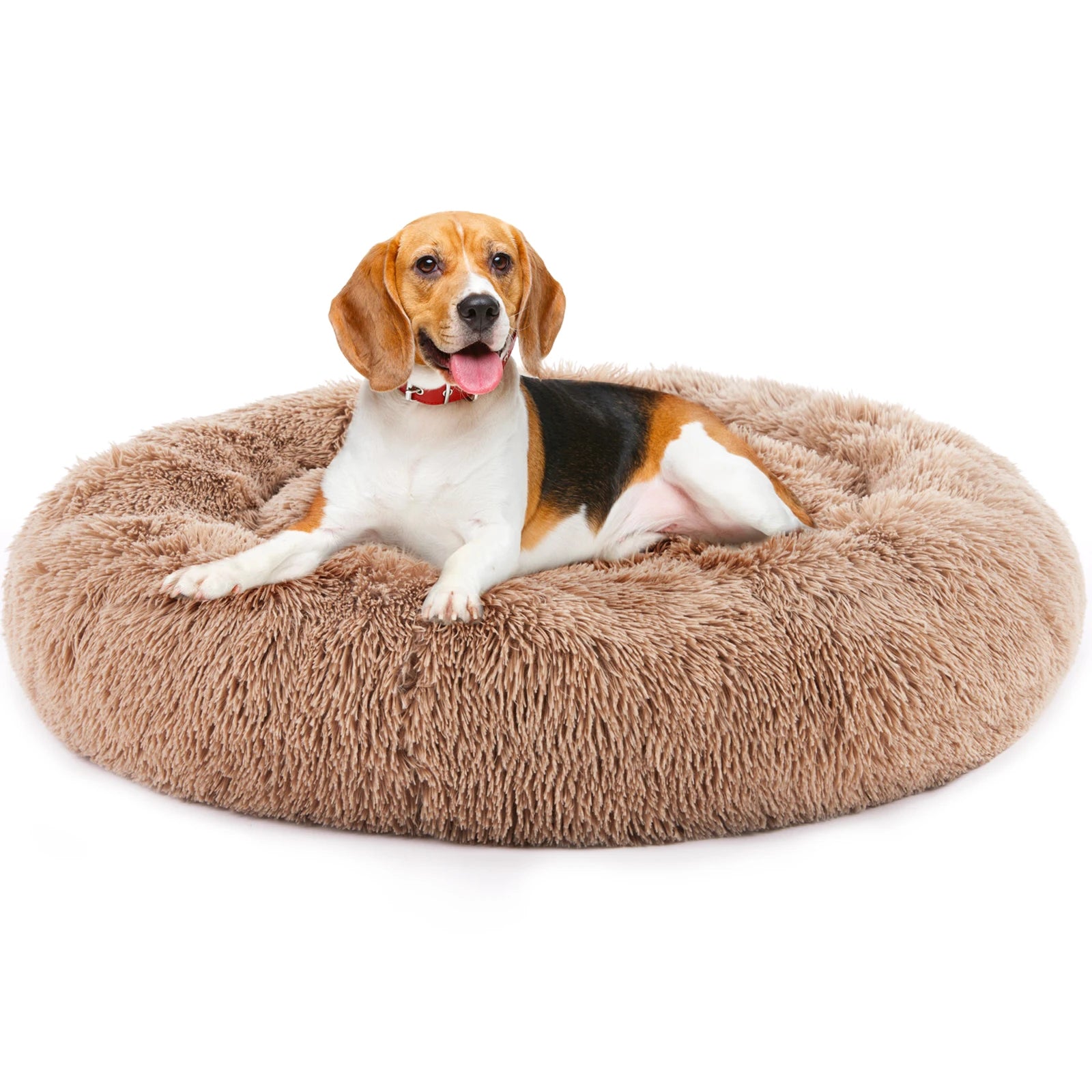 Washable Large Pet Bed Anti-Slip Fluffy Dog Bed For Home