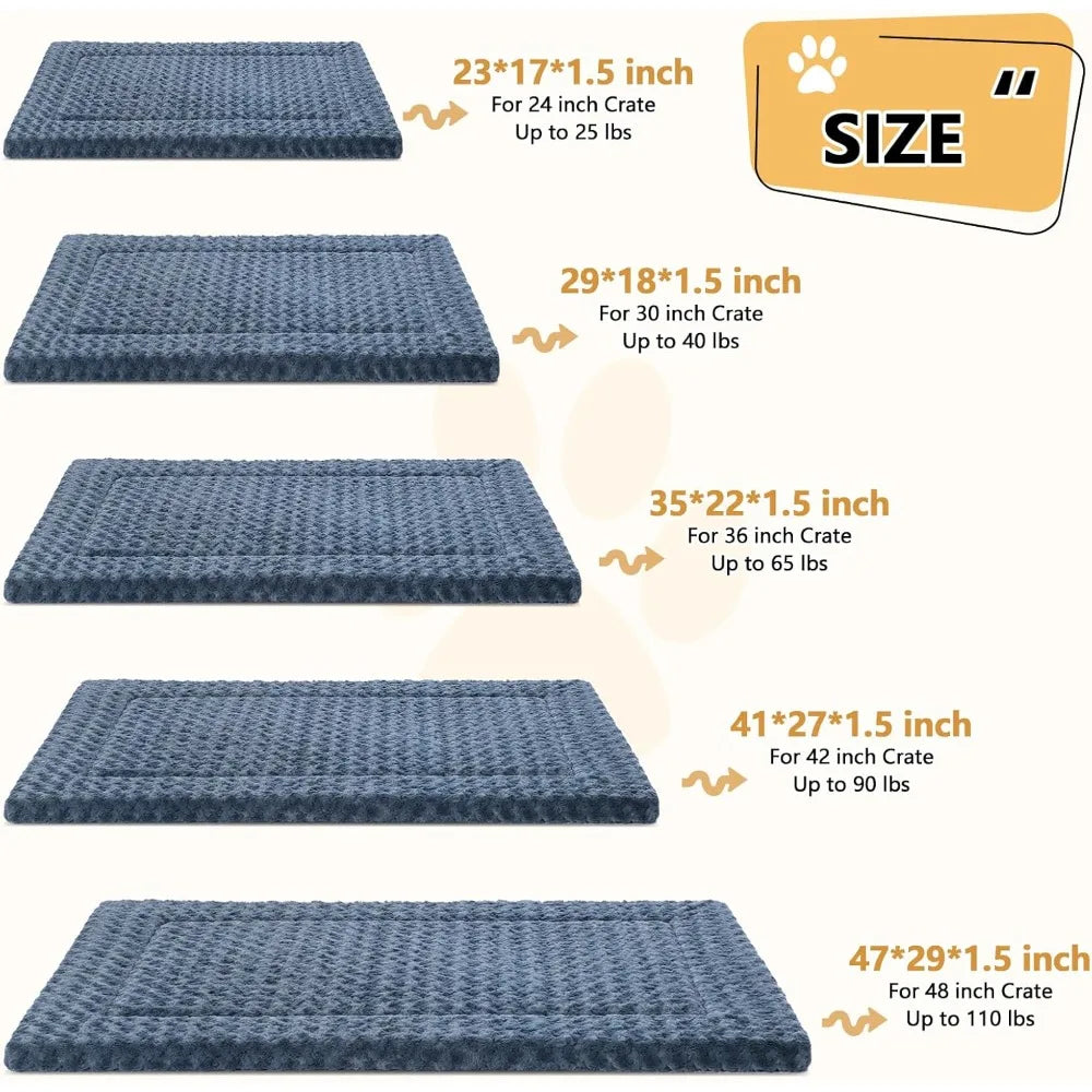 dog bed mat washable reversible dog/cat crate pad