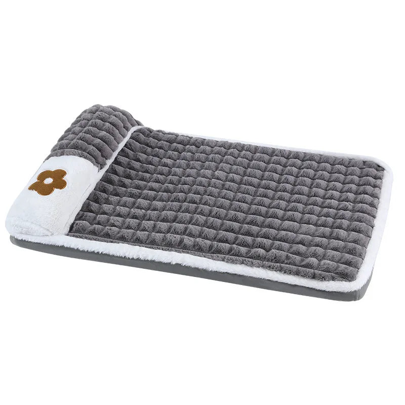 Warm Washable Dog/Cat Mat Deep Sleep Fluff Bed