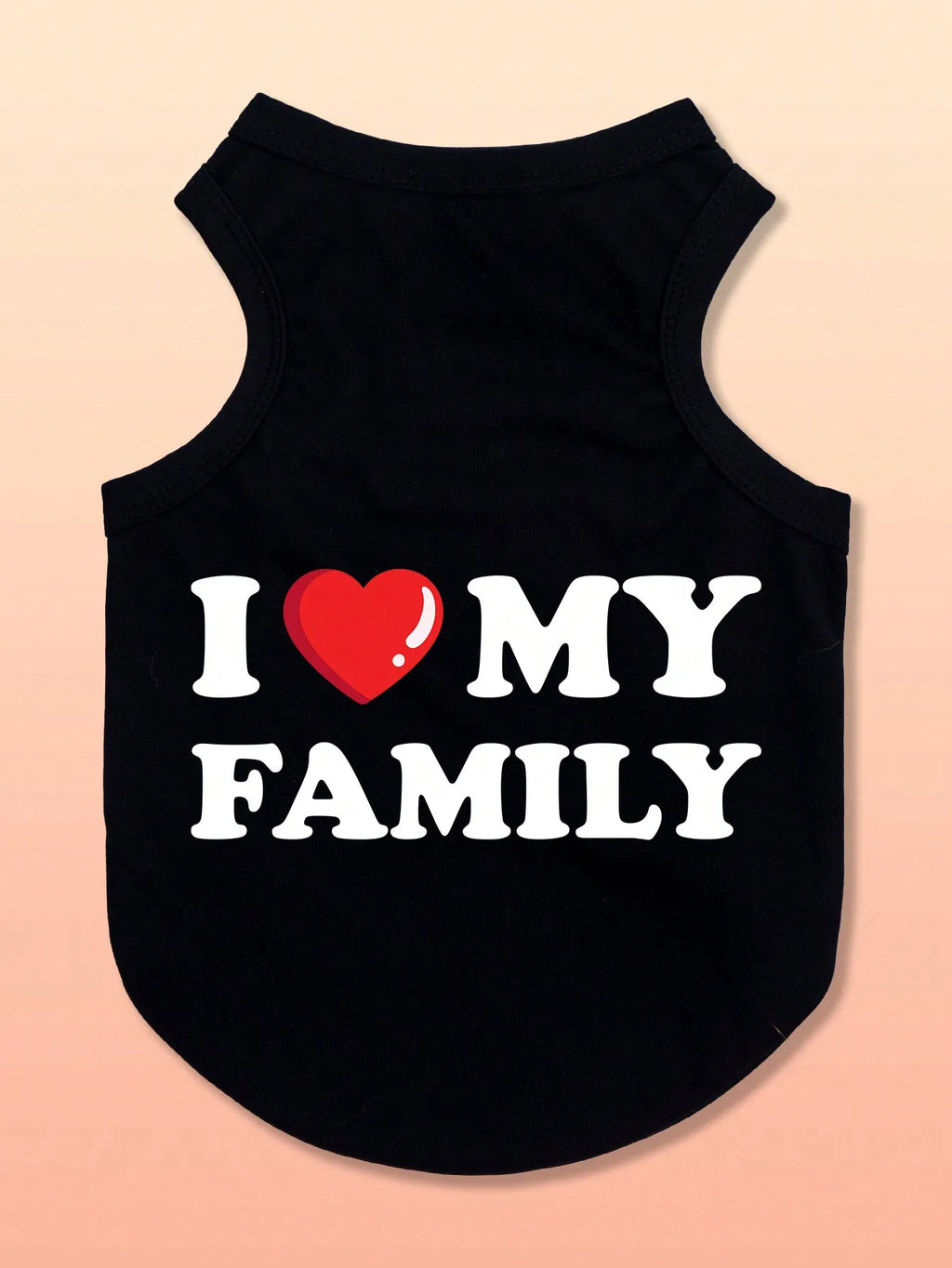 Pet Vest  'I ❤️ MY FAMILY' Print  for Dogs & Cats