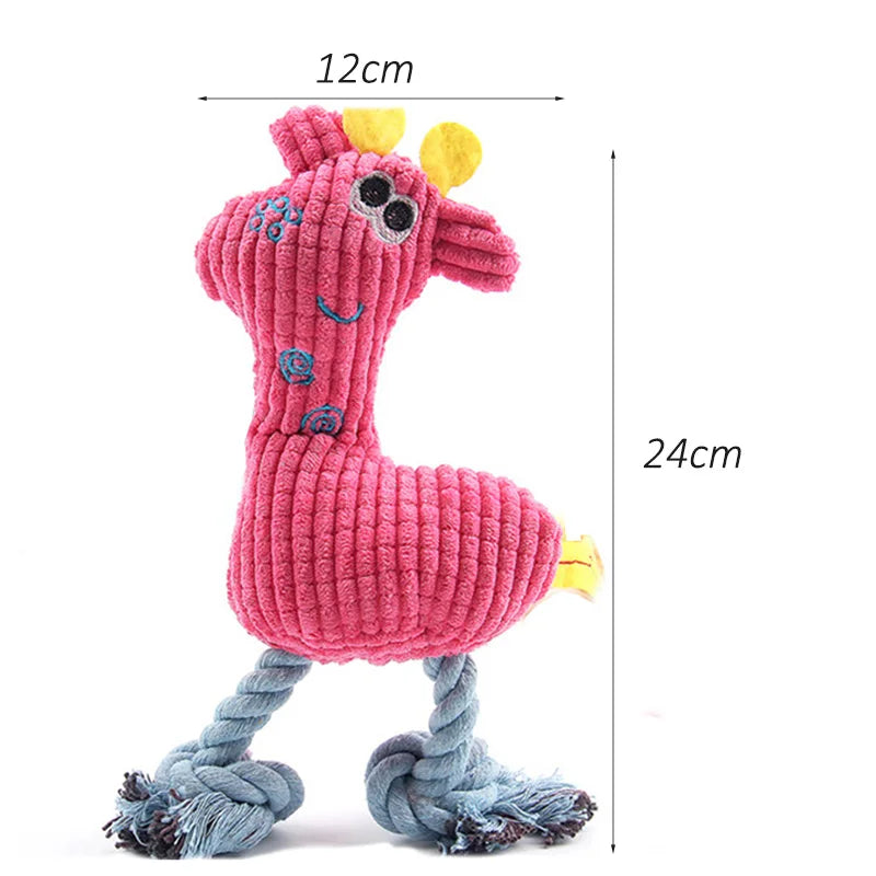 Plush Flamingo Pet Squeaky Toys for Small Dogs