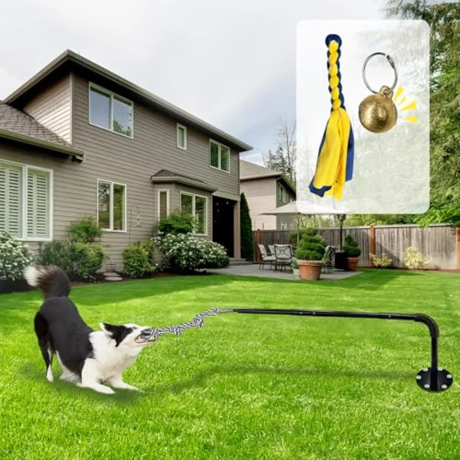Tether Tug Outdoor Dog Toy Interactive Exercise Game