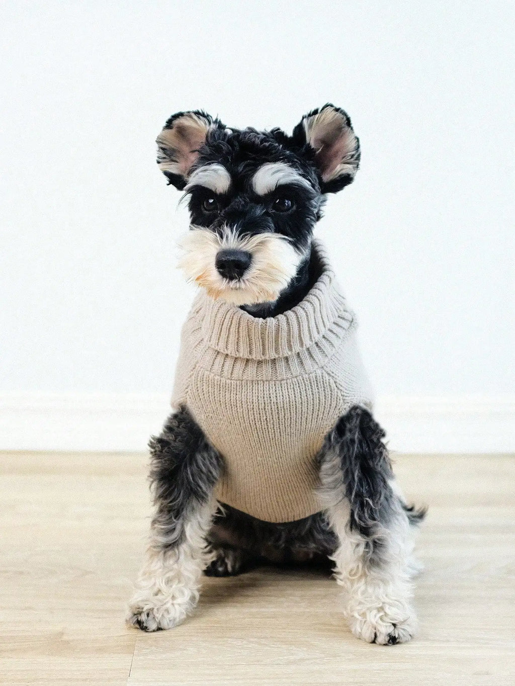 Cable Knit Turtleneck Dog Sweater Winter Apparel