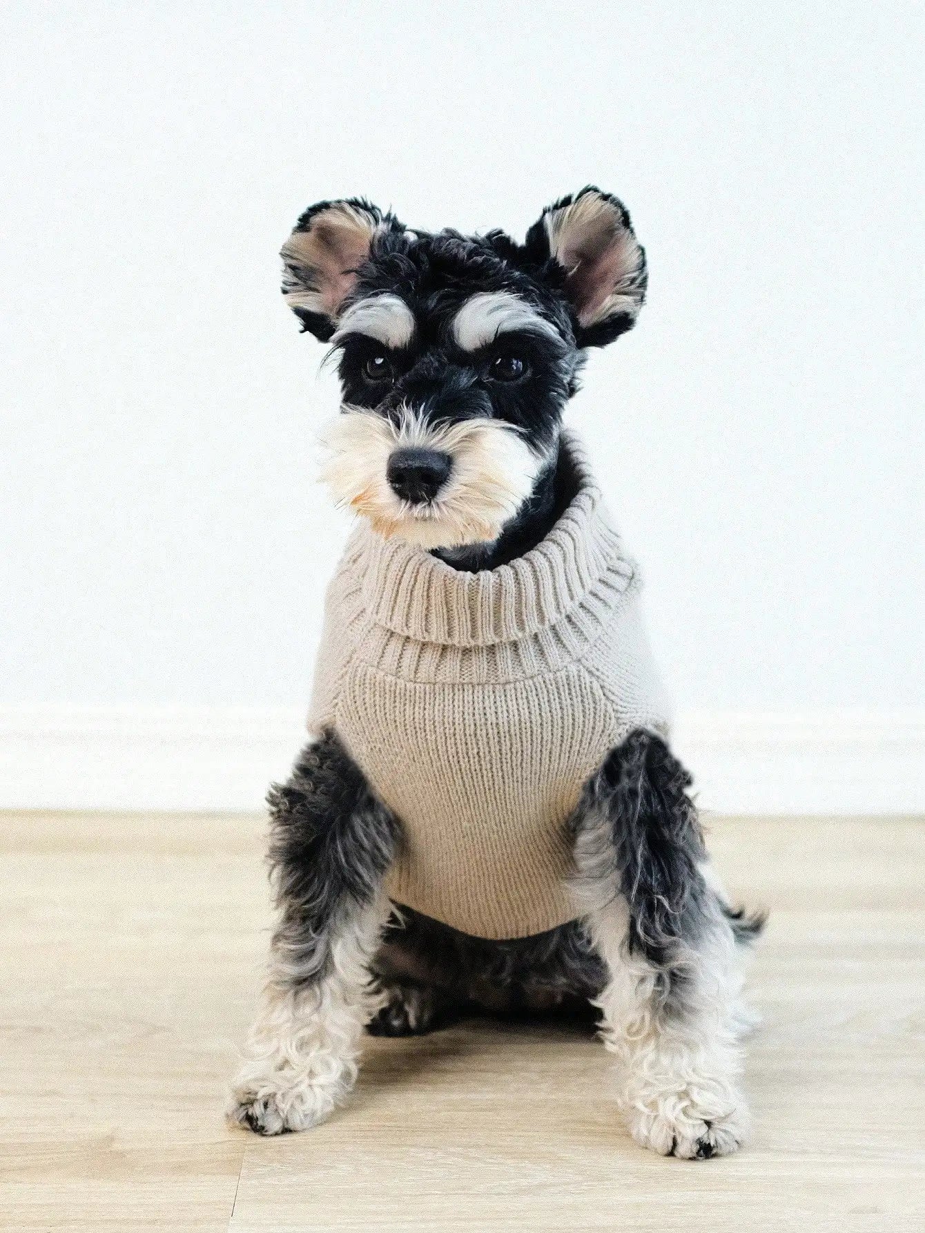 Cable Knit Turtleneck Dog Sweater Winter Apparel