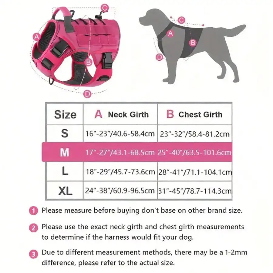Adjustable No-Pull Tactical Dog Harness with Handle