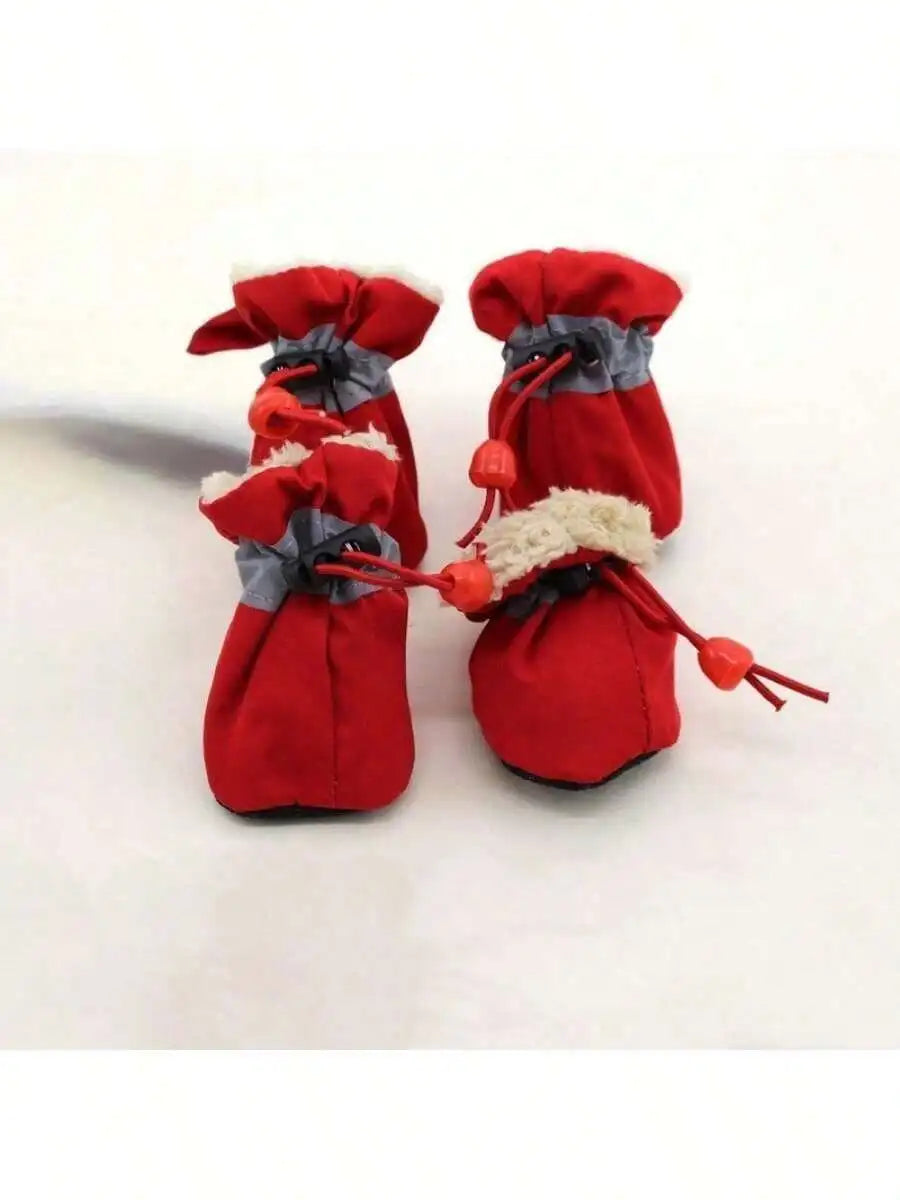 Dog Boots for Small Dogs & Puppies - Blue, Pink, Black, Red