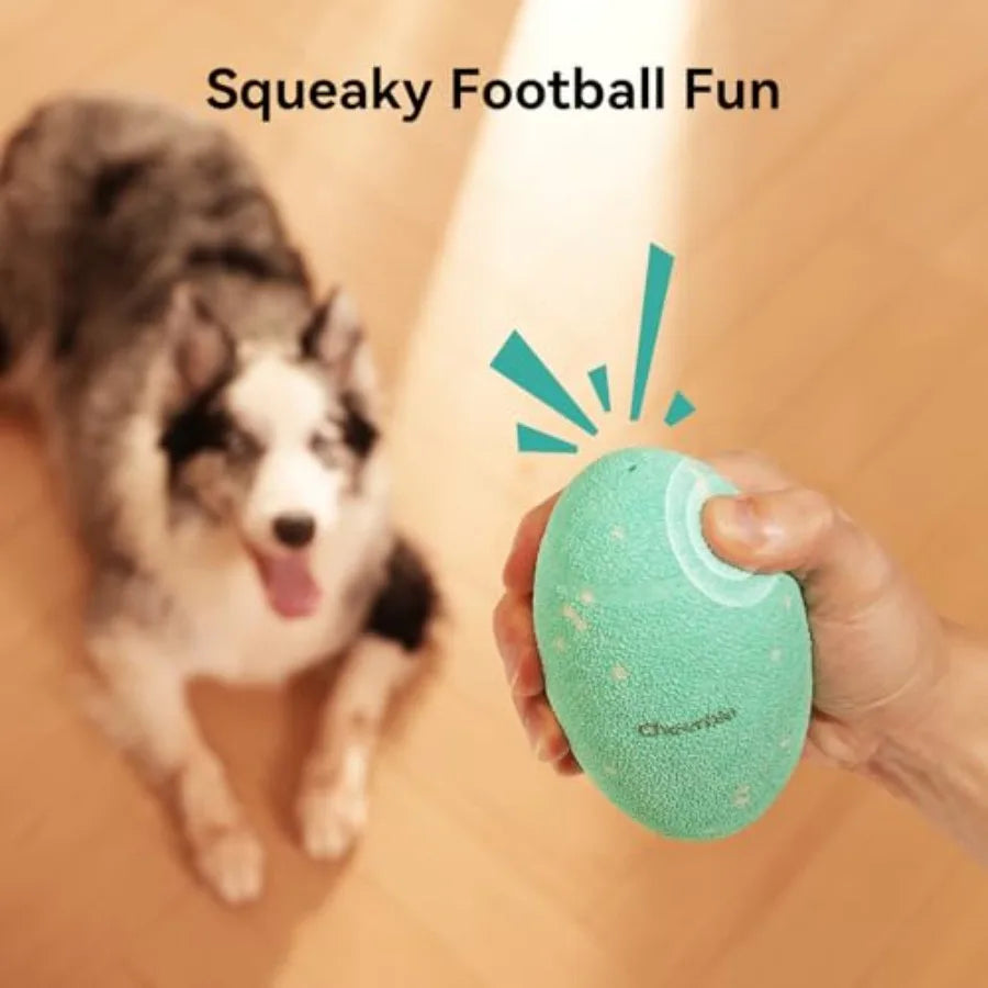 Smart Interactive Dog Toy Wicked Rugby Squeaky Dog Toy Football
