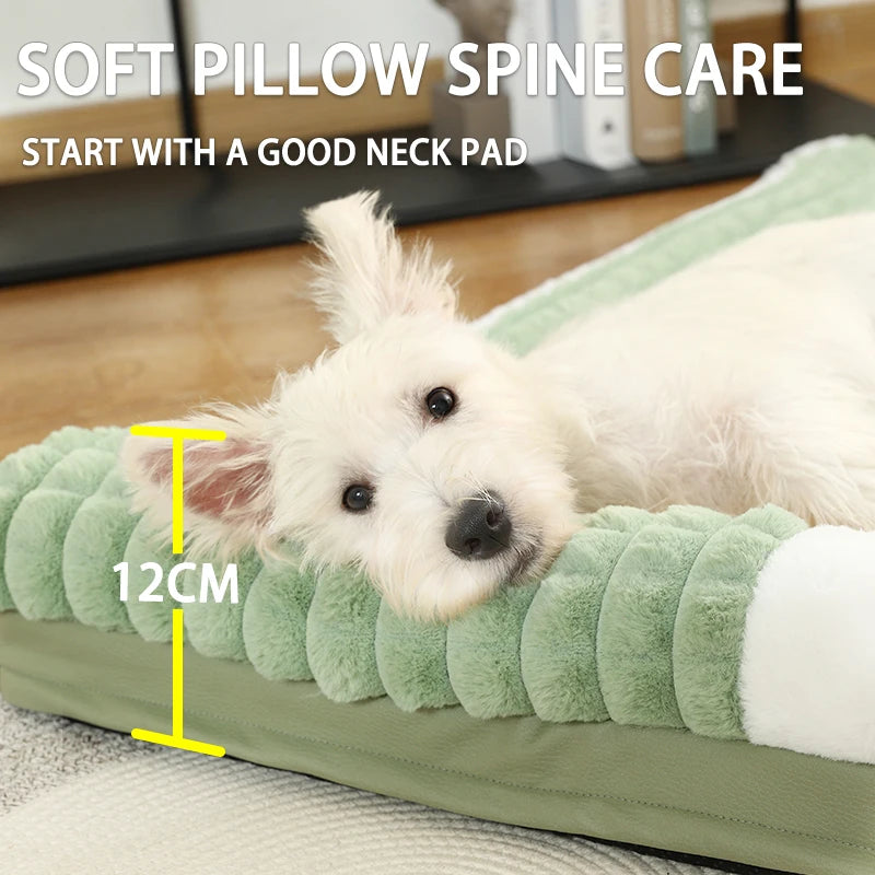 Warm Washable Dog/Cat Mat Deep Sleep Fluff Bed