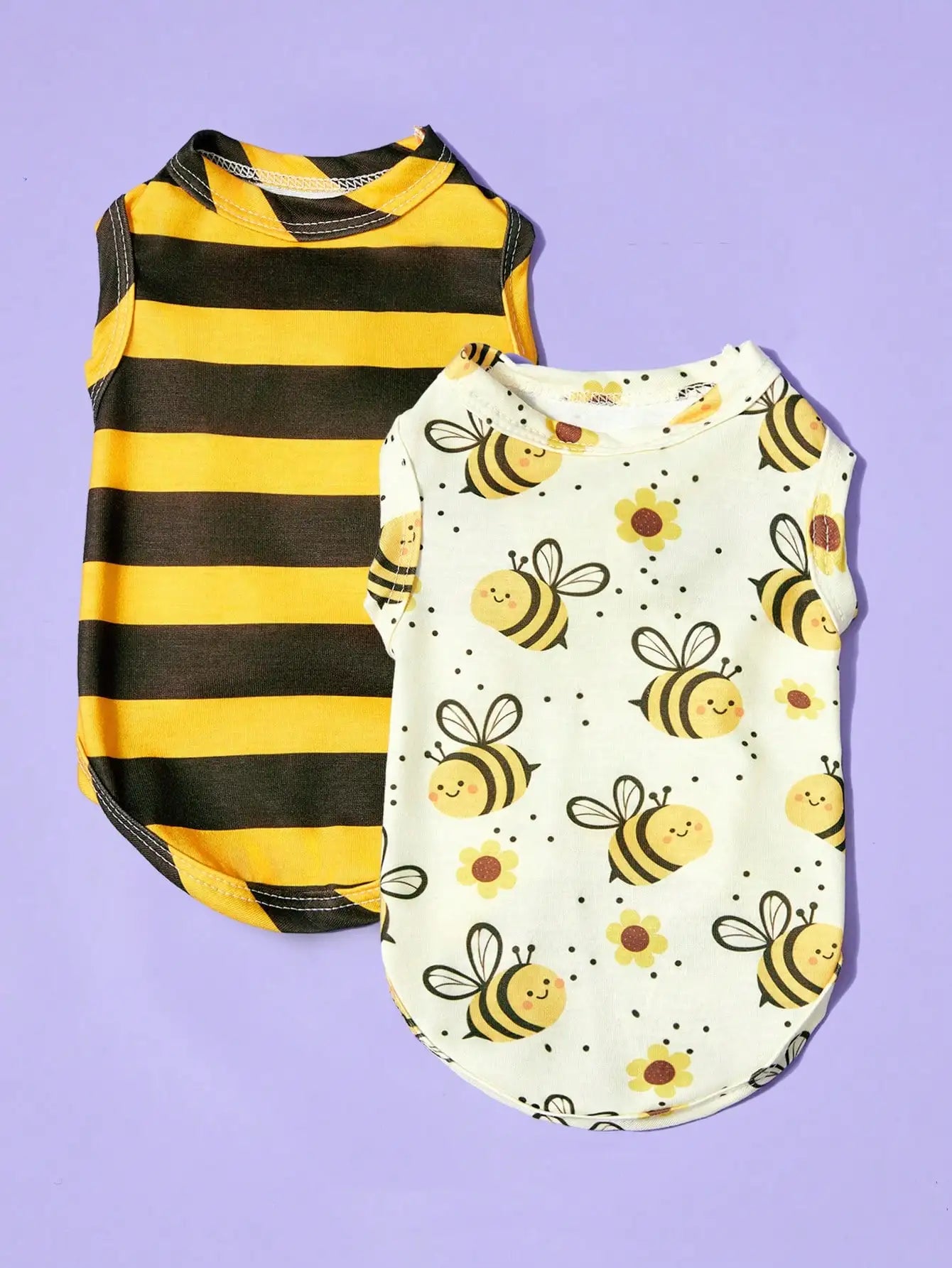 2-Pack Pet Vest for Dogs Cats  Pink Pig Face & Heart