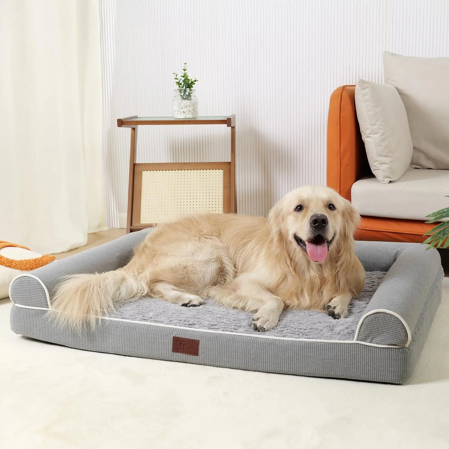 Waterproof Orthopedic Dog Bed with Removable Cover,