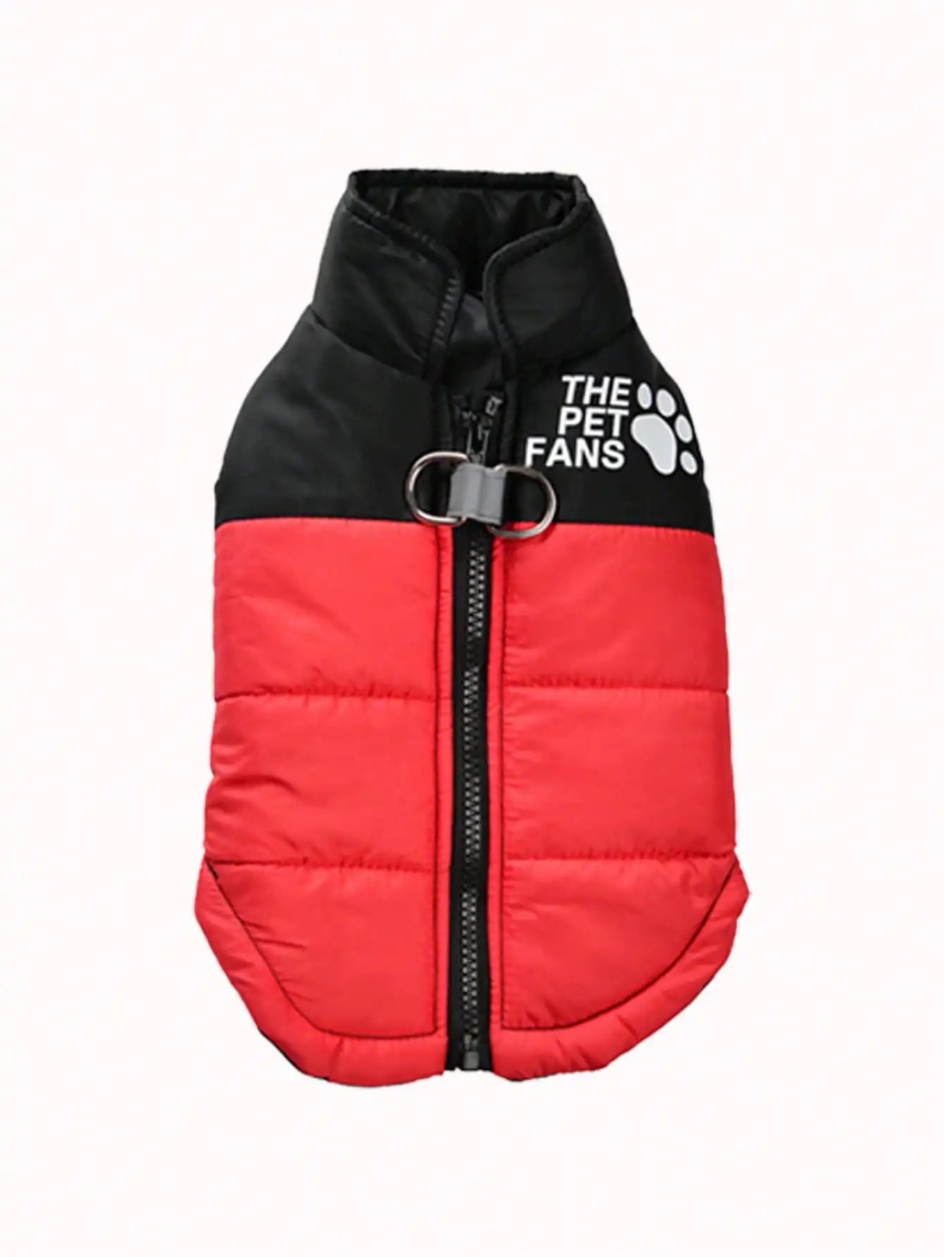 Warm Puffer Dog Vest  Zipper Front for Small to Medium Dogs